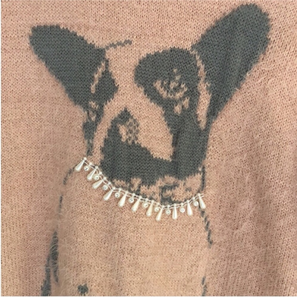 Christmas Holiday Winter French bulldog Sweater - Picture 2 of 8